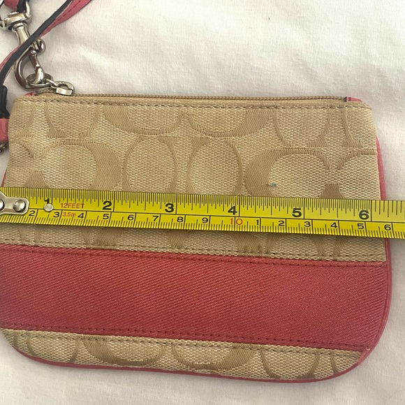 Coach Wristlet Pink and Tan - Picture 6 of 6